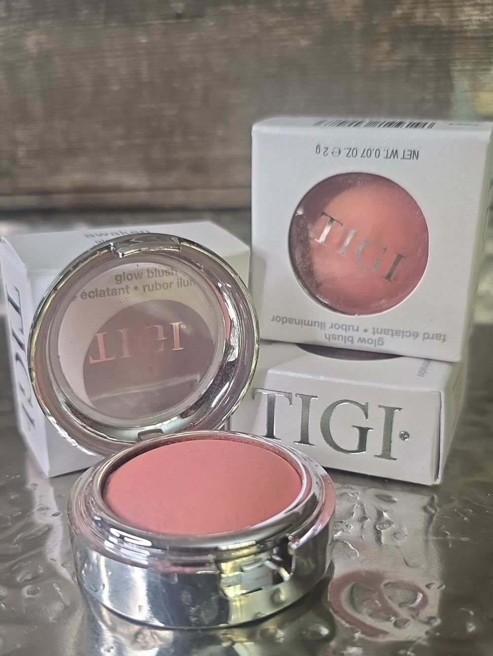 TIGI Glow Blush — Soft Coral Pink, Awaken, NEW
